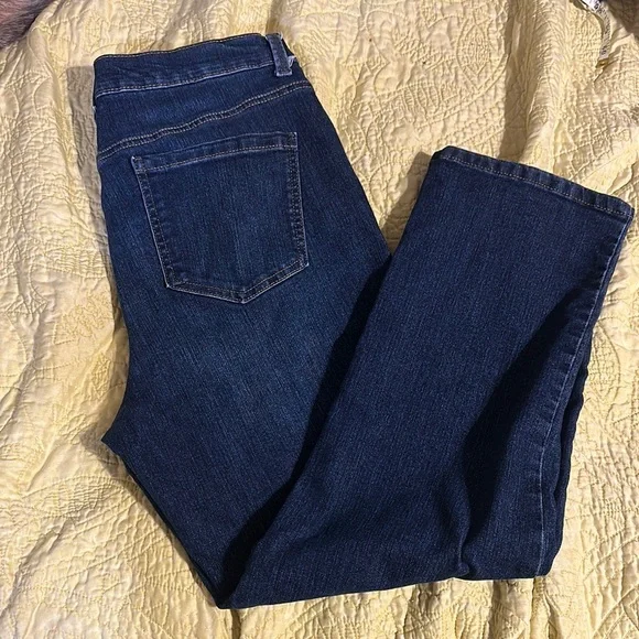 Gloria Vanderbilt Blue Straight Leg Jeans Classic Fit - Picture 4 of 4